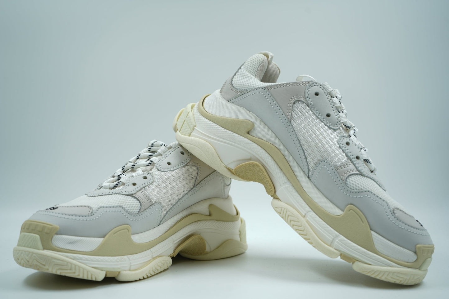Balenciaga Triple S White Sneakers - Balenciaga - SecondPlace