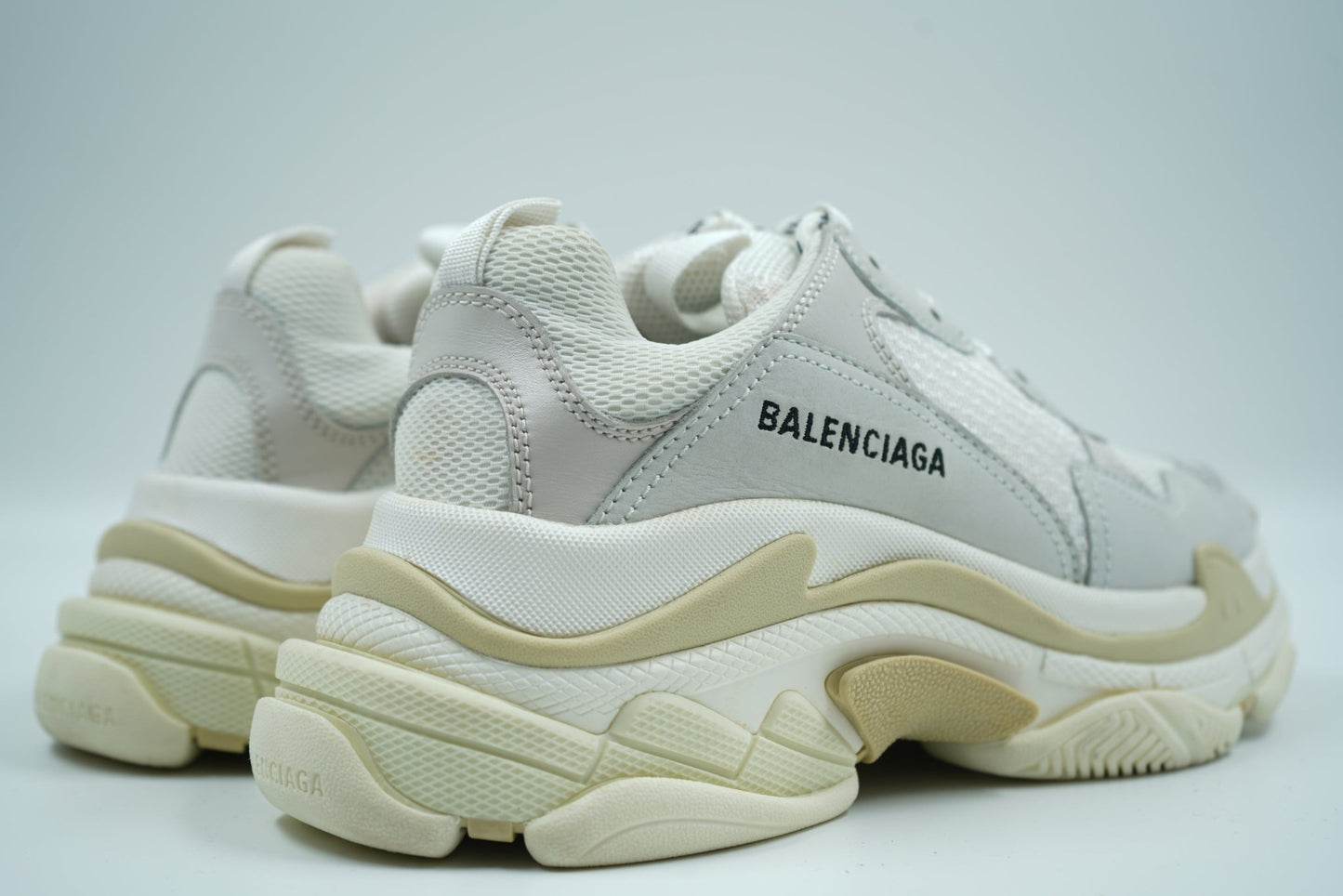 Balenciaga Triple S White Sneakers - Balenciaga - SecondPlace