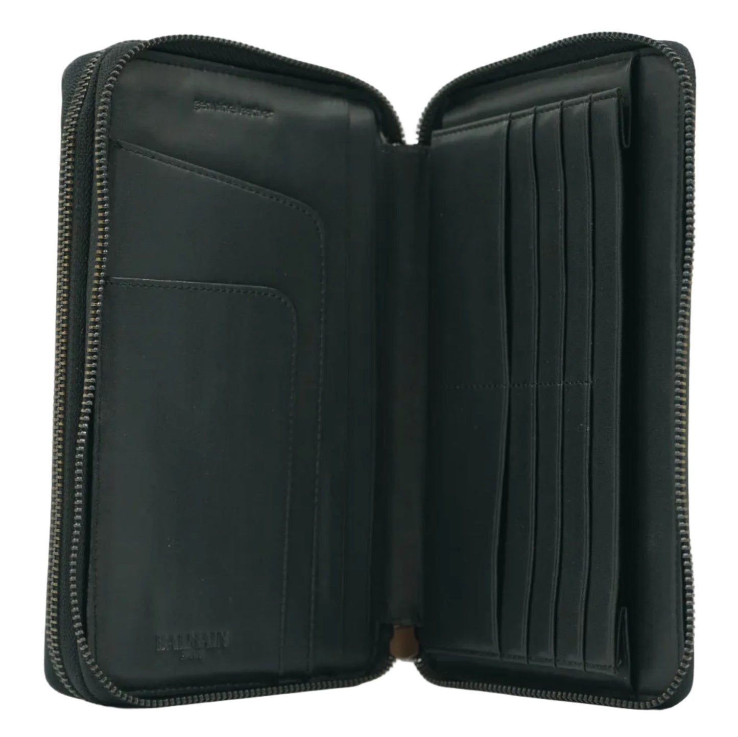 Balmain Organizer Black Leather Pouch - Balmain - SecondPlace