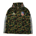Bape x Adidas Green Camo Shark Hoodie