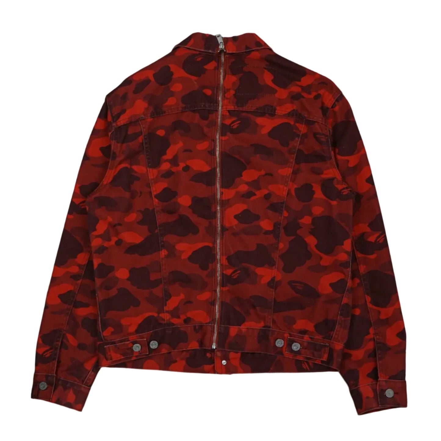 Bape x Levis Red Color Camo Trucker Jacket - BAPE - SecondPlace