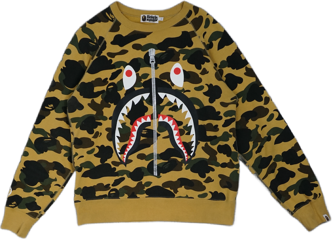 Bape Camo Shark Crewneck