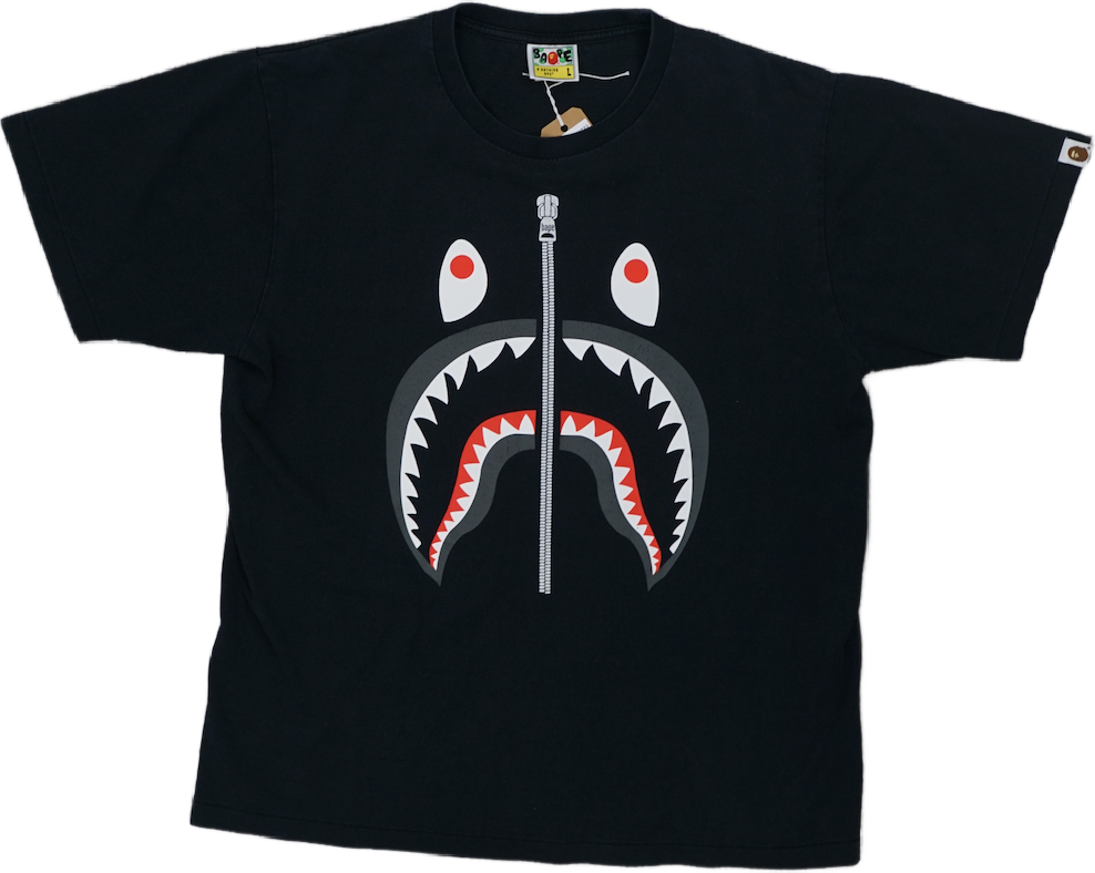 Bape Shark Logo Black T-Shirt