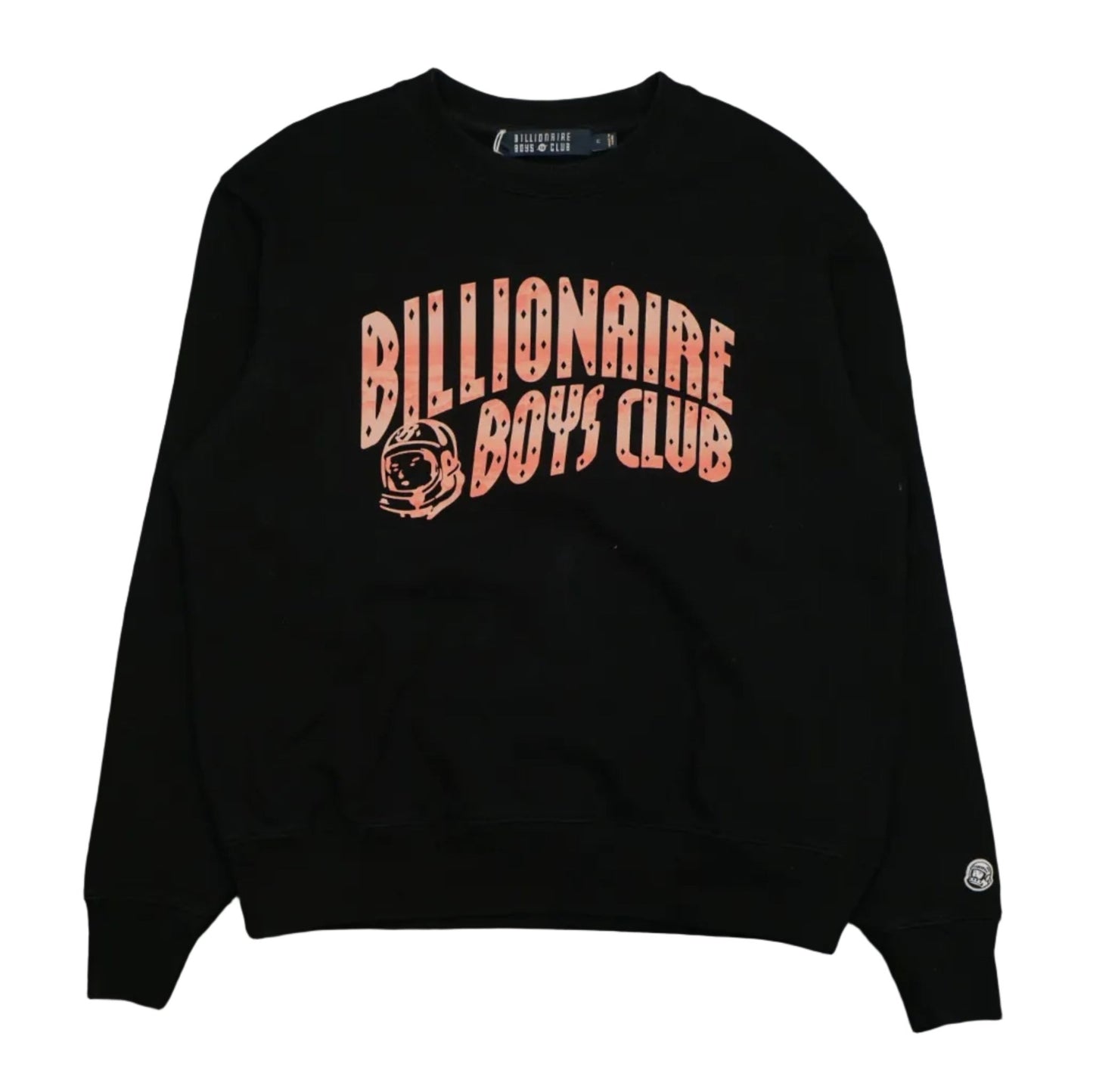 Billionaire Boys Club Peach Astronaut Logo Black Crewneck - Billionaire Boys Club - SecondPlace