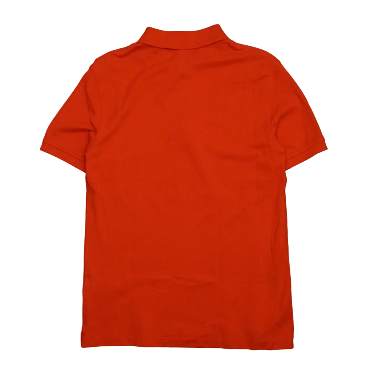 Pre-owned Burberry Brit polo shirt in orange cotton piqué, back view