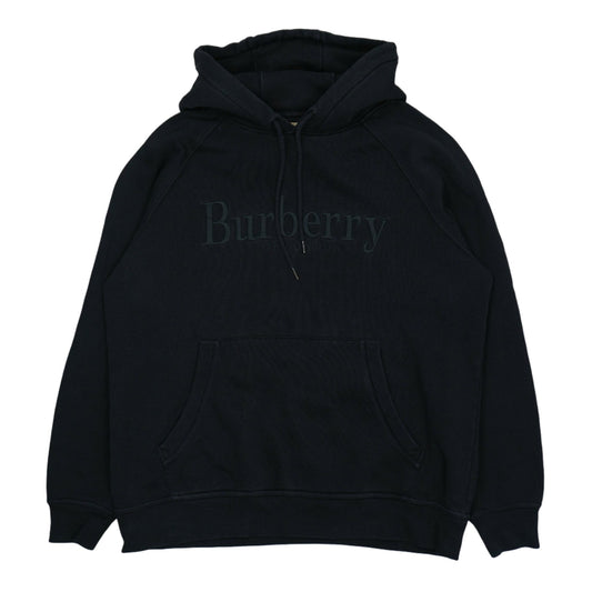 Burberry Embroidered Logo Black Hoodie - Burberry - SecondPlace