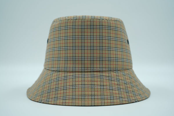 Burberry Plaid Beige Bucket Hat