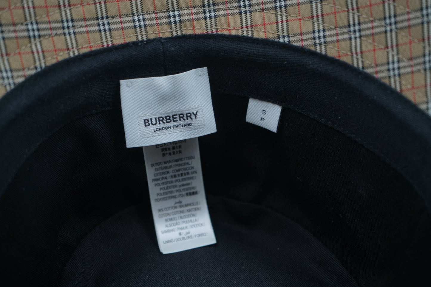 Burberry Plaid Beige Bucket Hat - Burberry - SecondPlace