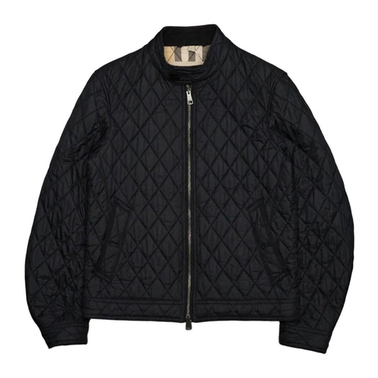 Burberry Quilted Black Bomber Jacket - Burberry - SecondPlace