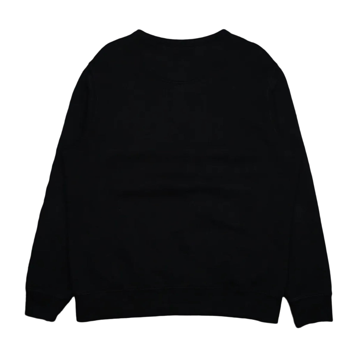 Pre-owned Burberry black crewneck sweatshirt with ribbed hem and cuffs, back view