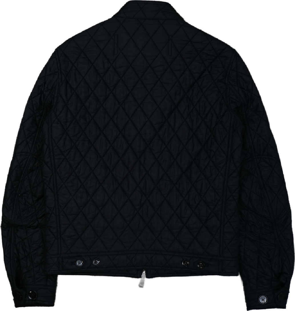 Burberry Quilted Black Bomber Jacket