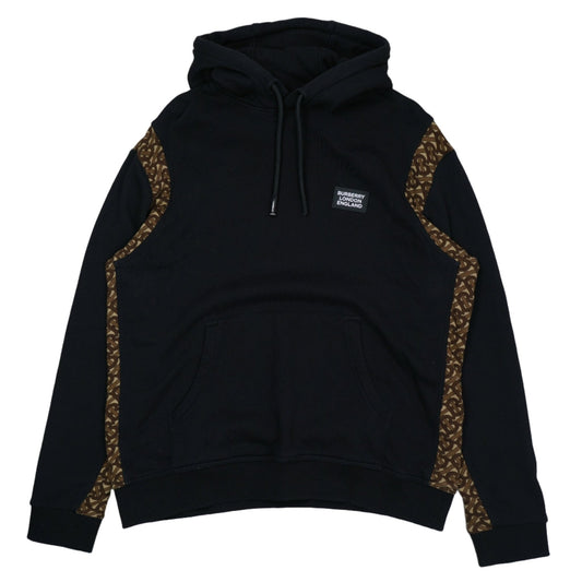 Burburry B Logo Stripe Black Hoodie - Burberry - SecondPlace