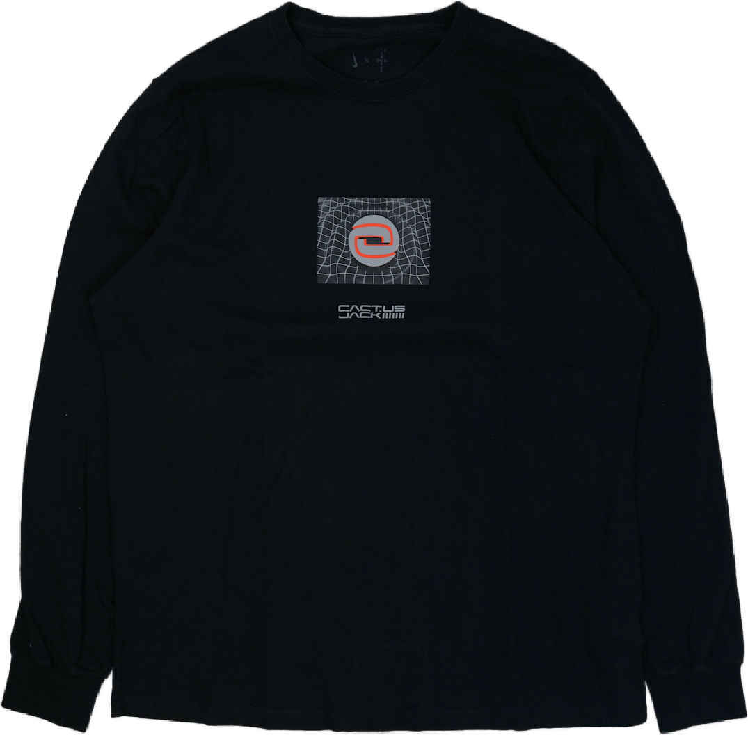 Cactus Jack x Nike Service Center Black Longsleeve - Cactus Jack - SecondPlace