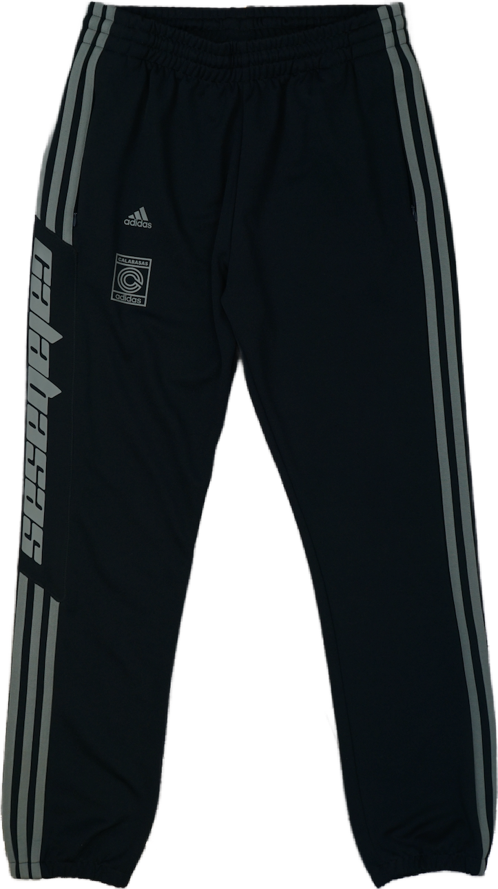Adidas x Yeezy Clabasas Green Stripes Black Trackpants