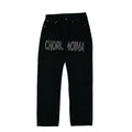 Choris Noima Rhinestone Black Jeans