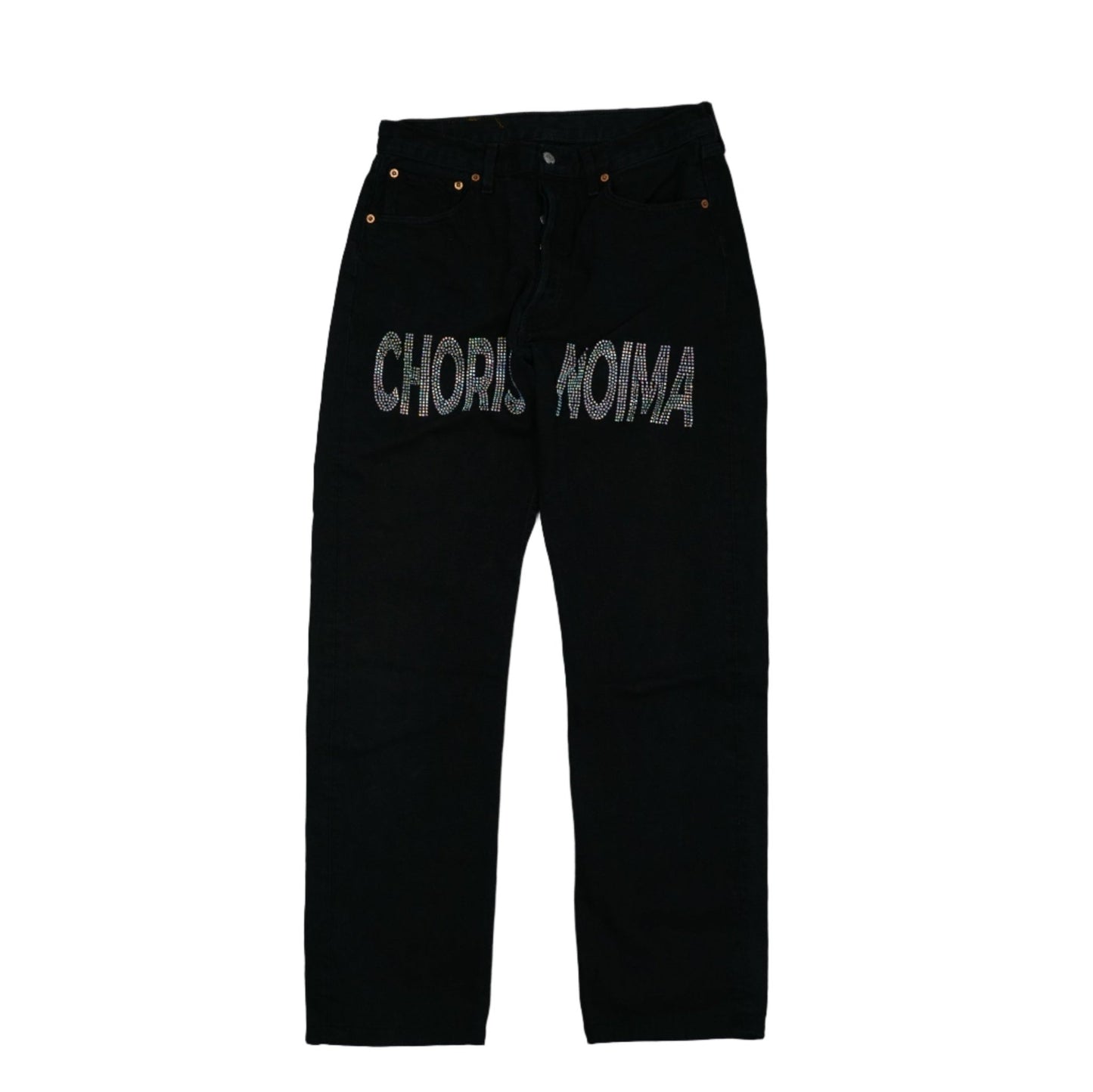 Choris Noima Rhinestone Black Jeans - Choris Noima - SecondPlace