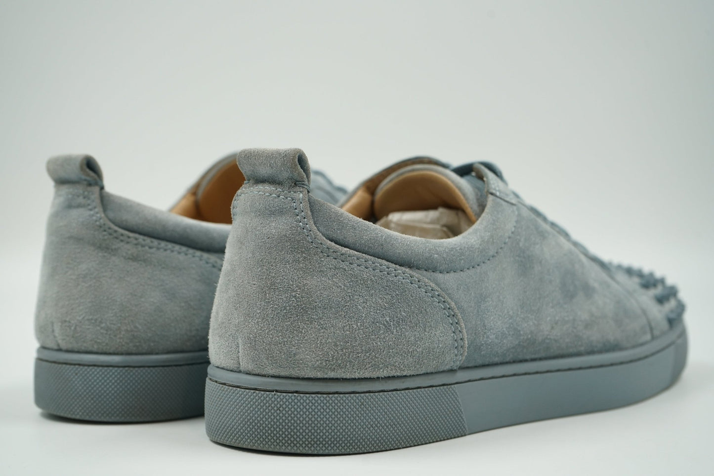 Christian Louboutin Grey Spikes Flat Sneakers - Christian Louboutin - SecondPlace