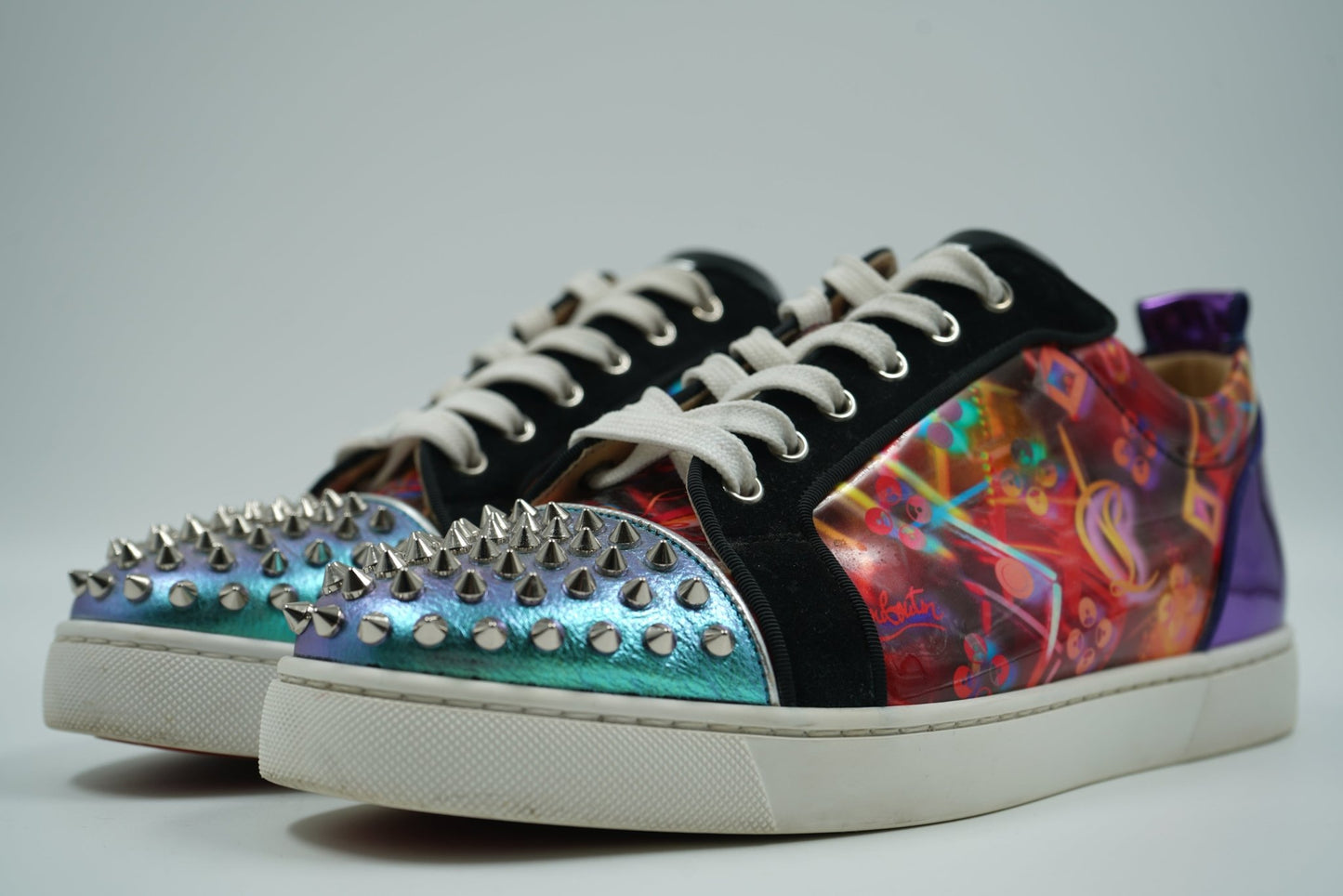 Christian Louboutin Multicolor Louis Junior Spikes Orlato Low - Tops - Christian Louboutin - SecondPlace