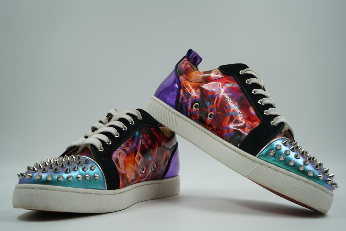 Christian Louboutin Multicolor Louis Junior Spikes Orlato Low - Tops - Christian Louboutin - SecondPlace