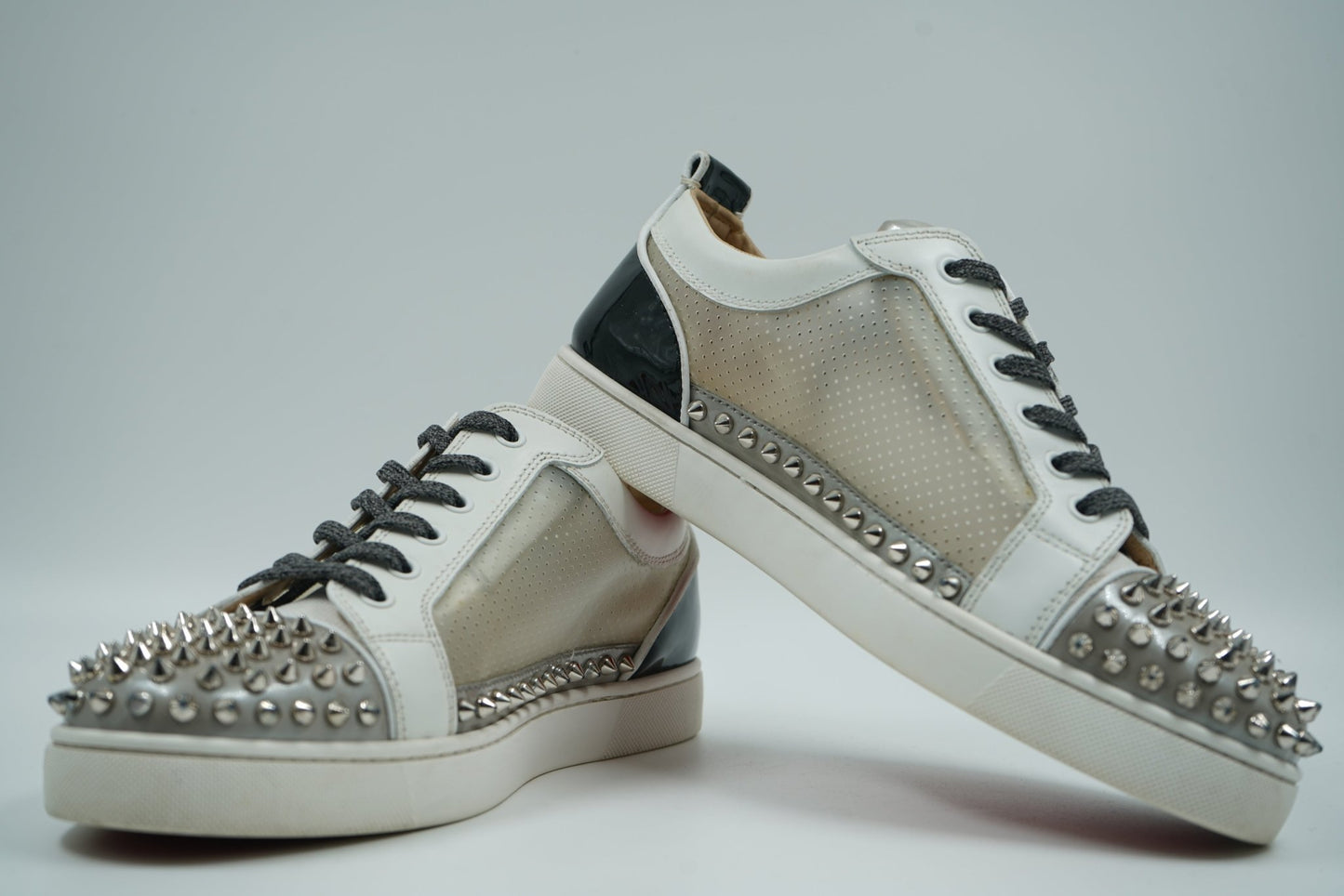 Christian Louboutin Multicolor Patent Leather Sosoxy Junior Spikes Sneakers - Christian Louboutin - SecondPlace