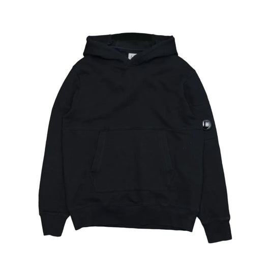 C.P Company Black Hoodie Buckle Logo - C.P Company - SecondPlace