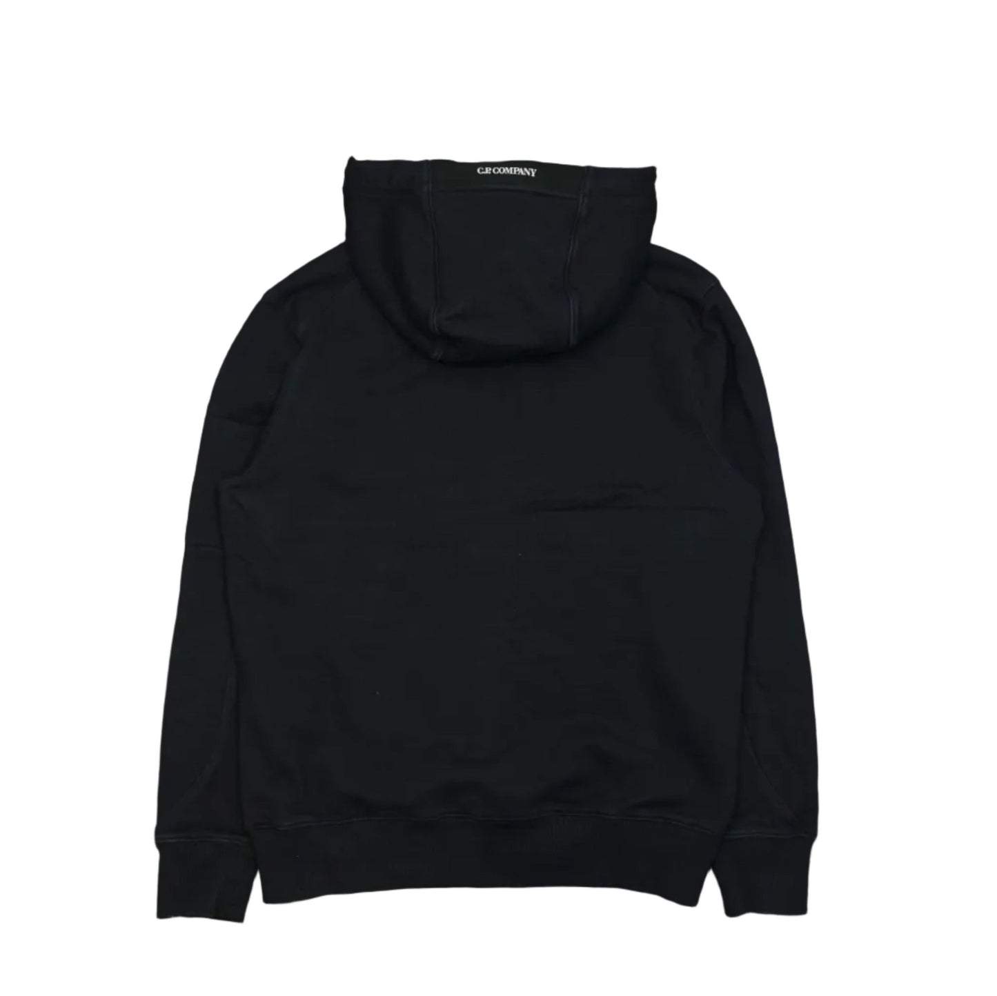 C.P Company Black Hoodie Buckle Logo - C.P Company - SecondPlace