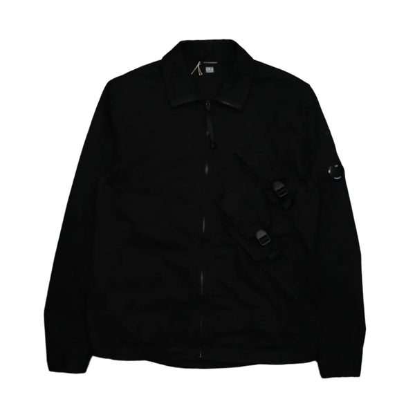 C.P Company Double Strap Black Overshirt