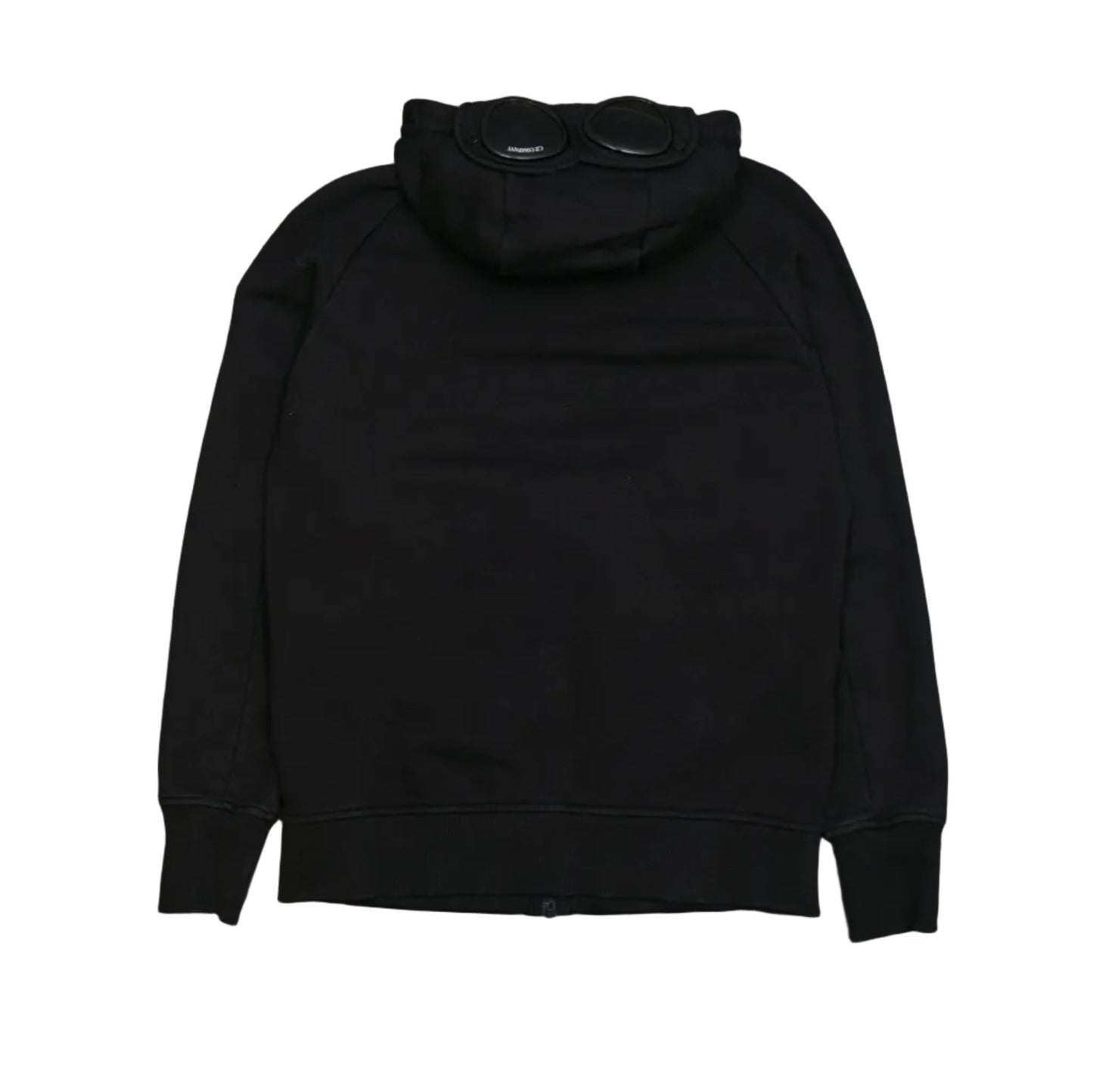 C.P Company Double Zip Black Hoodie - C.P Company - SecondPlace