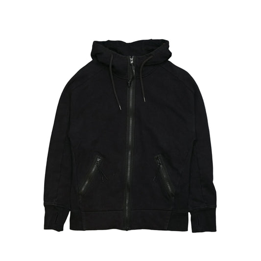 C.P Company Double Zip Goggles Black Hoodie - C.P Company - SecondPlace