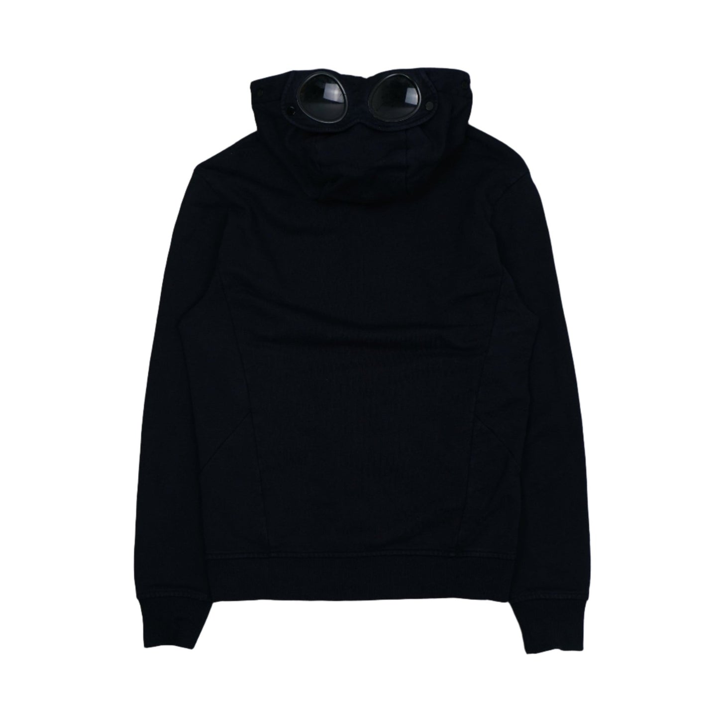 C.P Company Googles Hood Navy Blue Zip Hoodie - C.P Company - SecondPlace