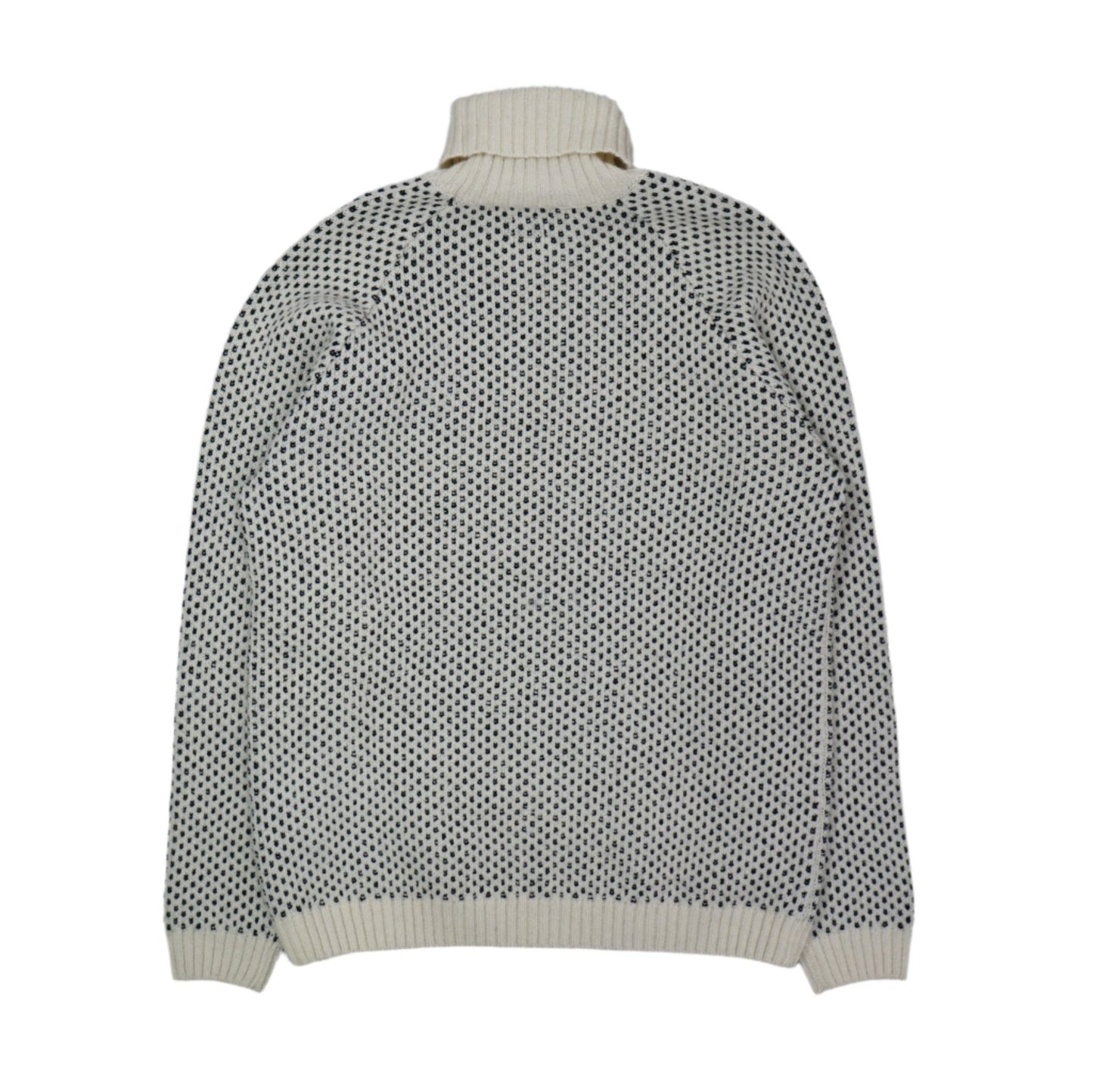 C.P Company Jacquard White Black Roll Neck - C.P Company - SecondPlace
