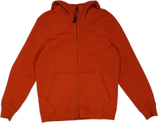 C.P Company Googles Orange Zip Hoodie