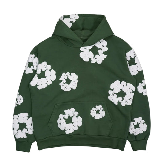 Denim Tears The Cotton Wreath Green Hoodie - Denim Tears - SecondPlace