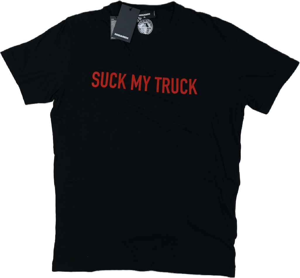 Dsquared2 Suck My Truck Black T-Shirt