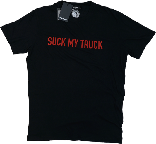 Dsquared2 Suck My Truck Black T-Shirt