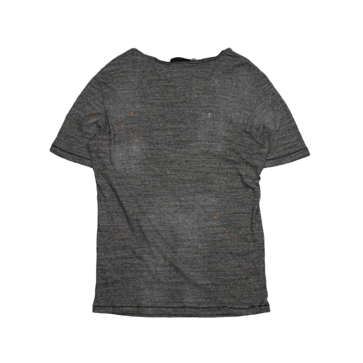 Dsquared2 Chest Pocket Orange Logo Grey T-Shirt - Dsquared2 - SecondPlace