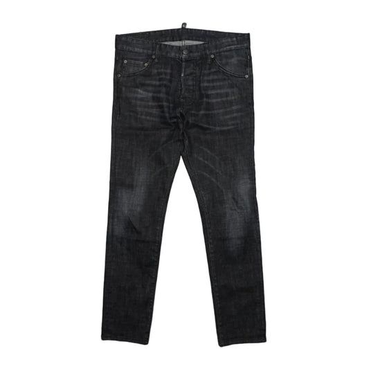 Dsquared2 Cool Guy Jean Black Logo Black Denim Jeans - Dsquared2 - SecondPlace
