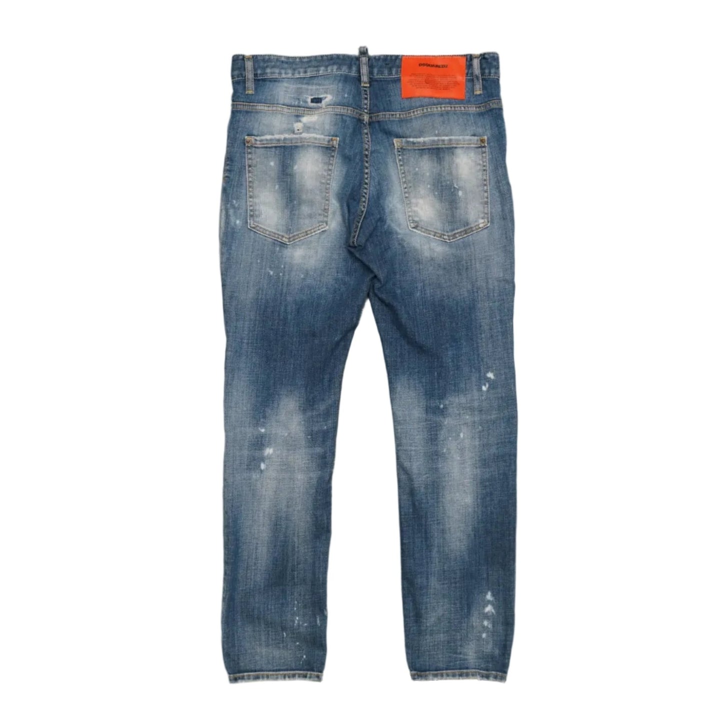 Dsquared2 Glue Squares Blue Denim Jeans - Dsquared2 - SecondPlace