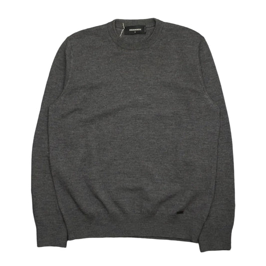Dsquared2 Grey Wool Crewneck - Dsquared2 - SecondPlace