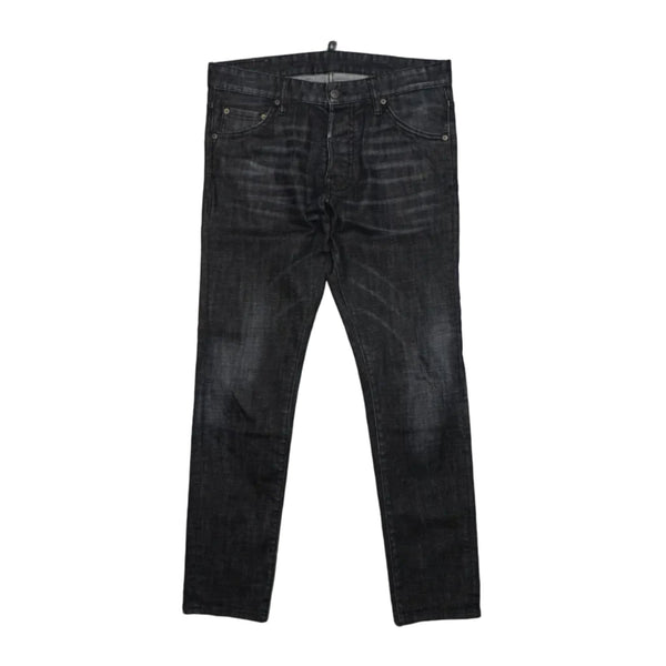 Dsquared2 Cool Guy Jean Black Logo Black Denim Jeans