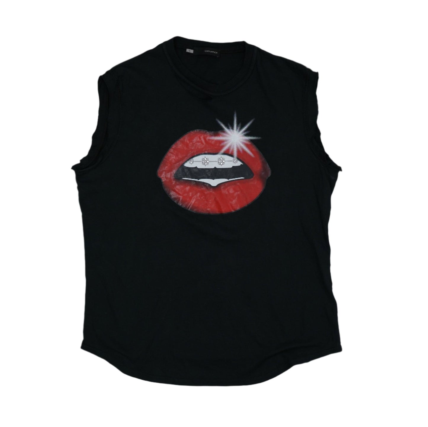 Dsquared2 Lips Black T-Shirt - Dsquared2 - SecondPlace