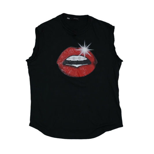 Dsquared2 Lips Black T-Shirt - Dsquared2 - SecondPlace