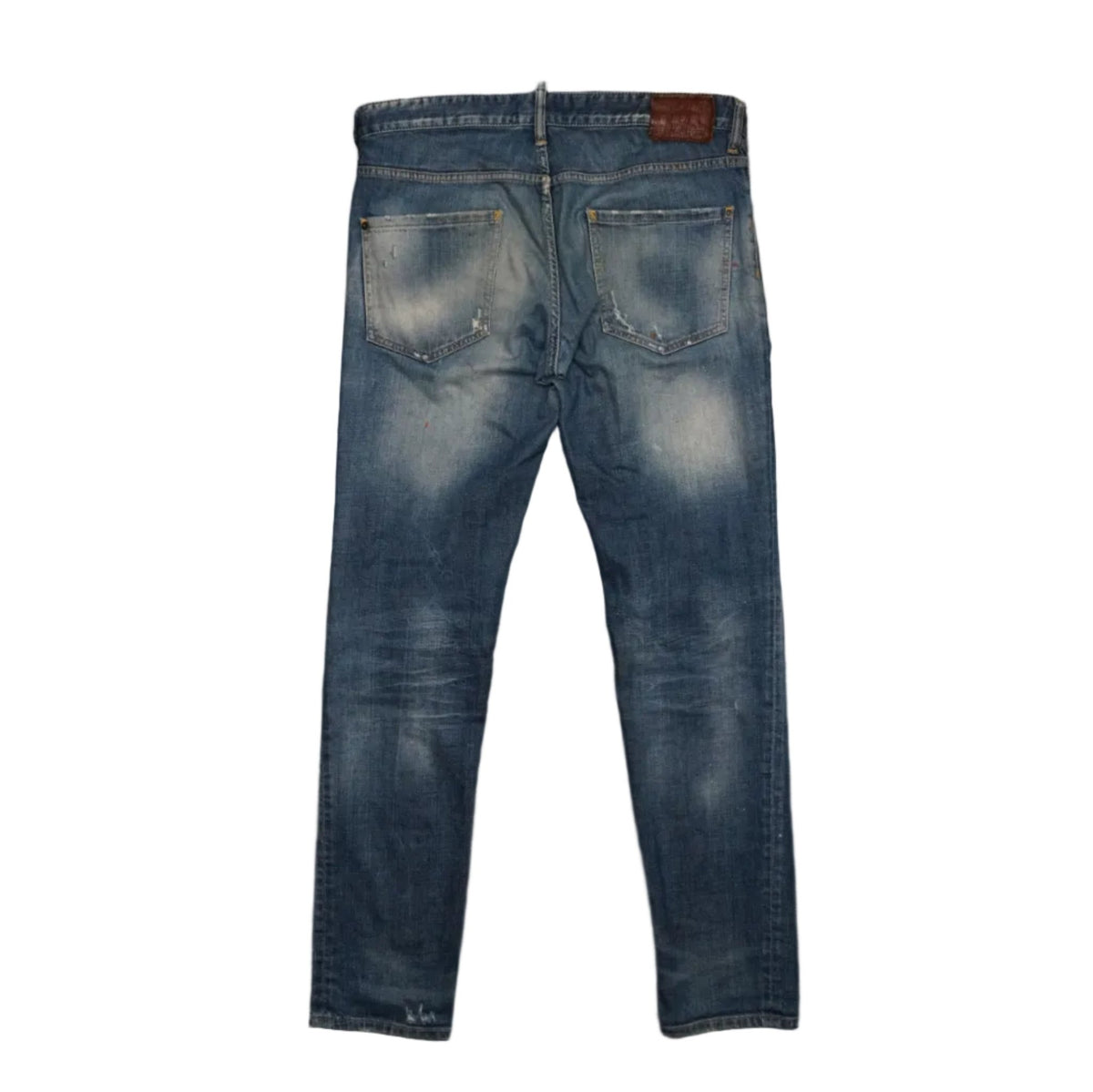 Dsquared2 Orange Splatter Ripped Jeans - Dsquared2 - SecondPlace