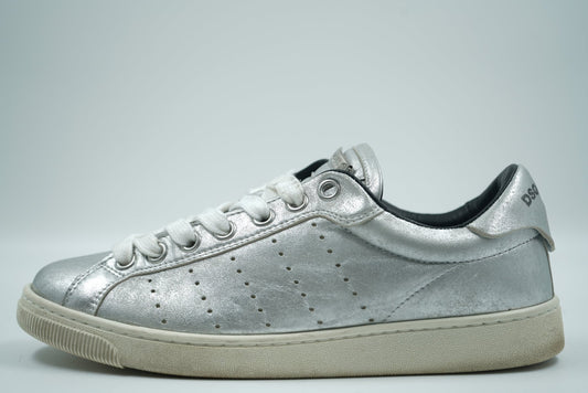 Dsquared2 Silver Low Top Sneakers - Dsquared2 - SecondPlace