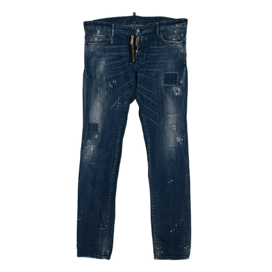 Dsquared2 Skater Jean Big Zipper Blue Jeans - Dsquared2 - SecondPlace