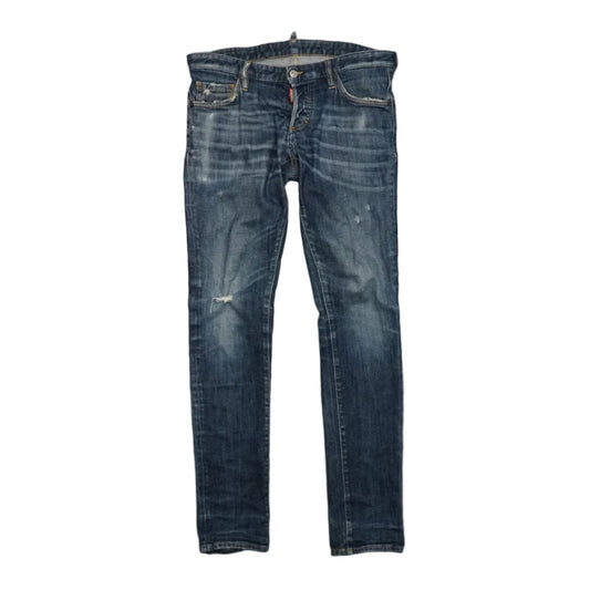 Dsquared2 Slim Jean Knee Hole Blue Jeans - Dsquared2 - SecondPlace