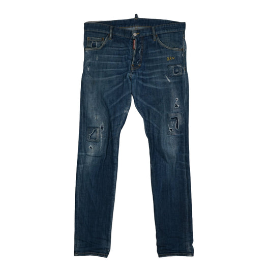 Dsquared2 Square Knee Blue Jeans - Dsquared2 - SecondPlace