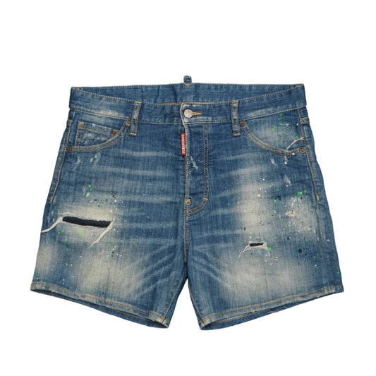 Dsquared2 Squared Crotch Green Stains Shorts - Dsquared2 - SecondPlace