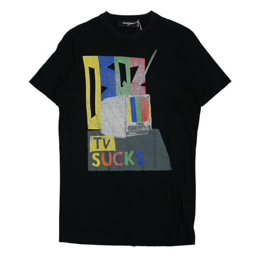 Dsquared2 TV Sucks Black T-Shirt - Dsquared2 - SecondPlace