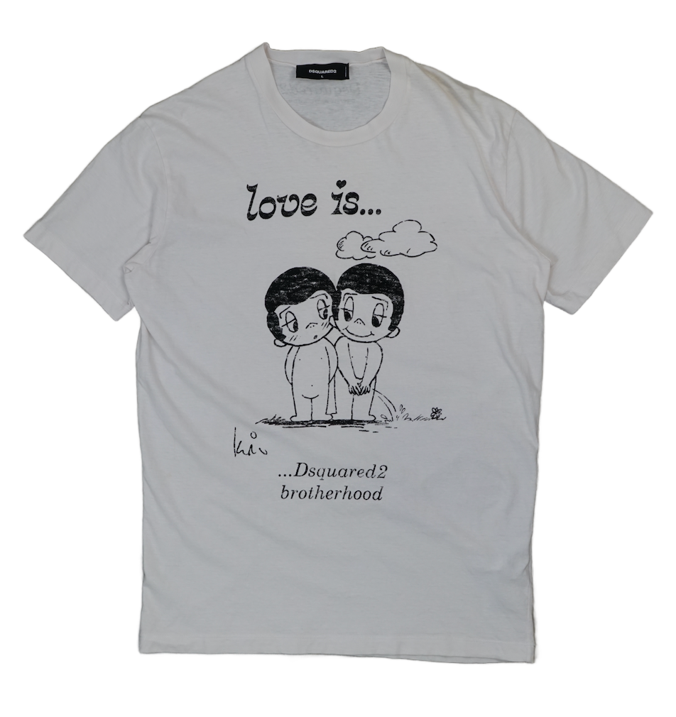 Dsquared2 Love is White T-Shirt